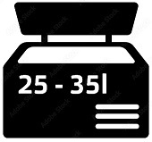 25 - 35 litrů