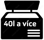 40 litrů a více