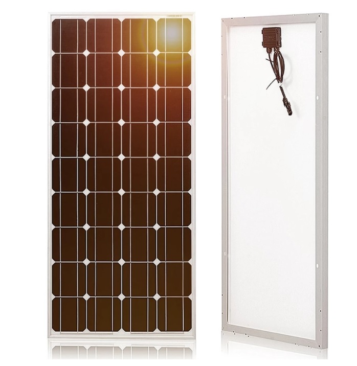 Solární set, 3x solární panel v hliníkovém rámu 1170 x 540mm  (celkem 300Wp), PWM Regulátor 30A, kabel pro připojení solárních panelů, kabel pro připojení k baterii 12 nebo 24V