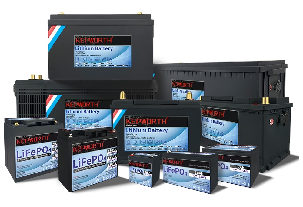 Baterie LiFePO4 12,8V 320Ah, 4096Wh, USB výstup, včetně nabíječky 7A, Lithium-železo-fosfátová baterie, BMS
