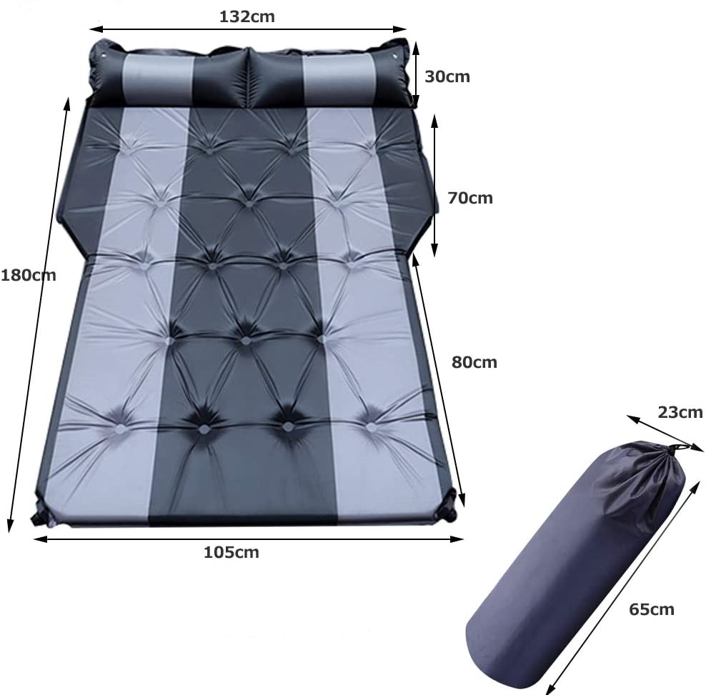Samonafukovací matrace do auta zelená 5cm