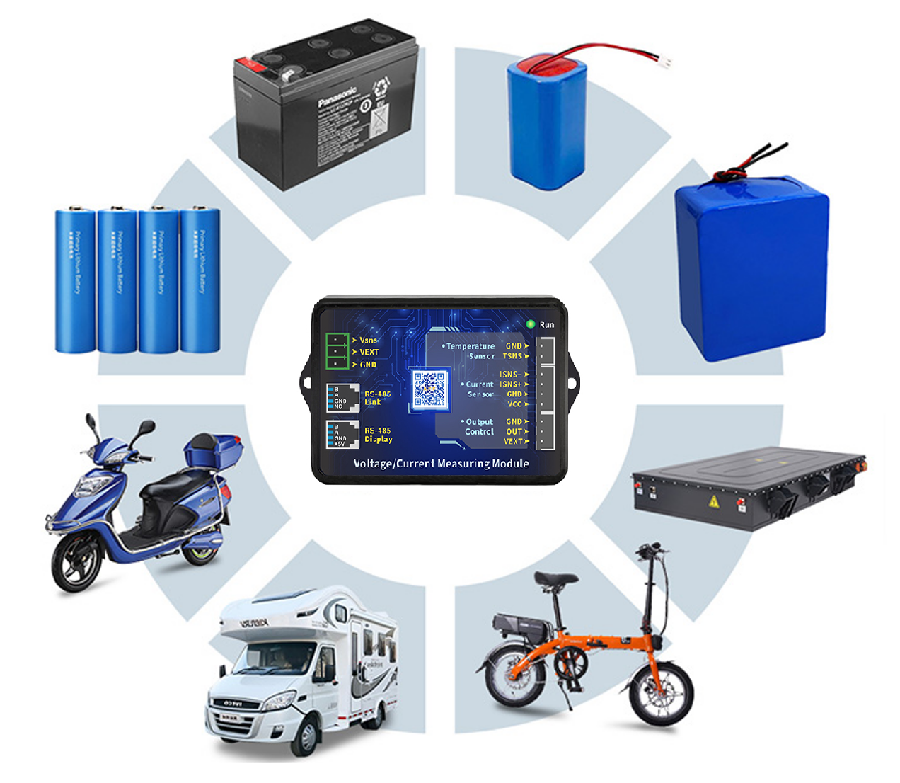 JT Sledovač stavu baterie a odpojovač pro baterie s napětím od 9 do 120V, proudová zátěž max. 100A, bluetooth aplikace