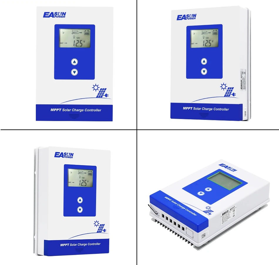 EAS solární regulátor MPPT 12/24V auto, 75VDC, nabíjecí proud 30A, pro olověné baterie, GEL, Li-ion, LiFePO4