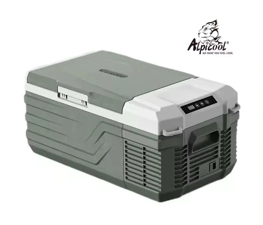 Autochladnička kompresorová Alpicool, autolednice, objem 15l, napájení 12V, 24V nebo 230V, LCD displej