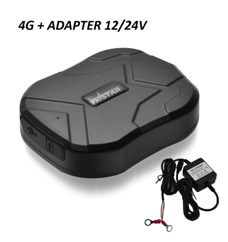 GPS lokátor TK-Star TK905 4G LTE + Adaptér pro trvalé napájení 12V/24V a doživotní sledování zdarma