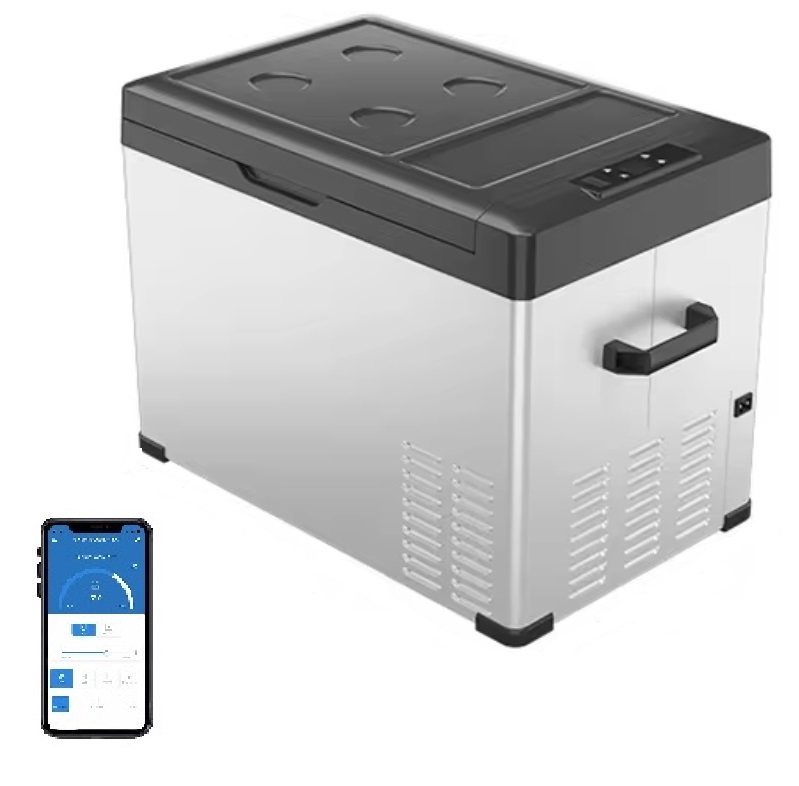 Autochladnička kompresorová, autolednice, LCD displej, bluetooth aplikace, autolednice, objem 40l, napájení 12V, 24V nebo 230V