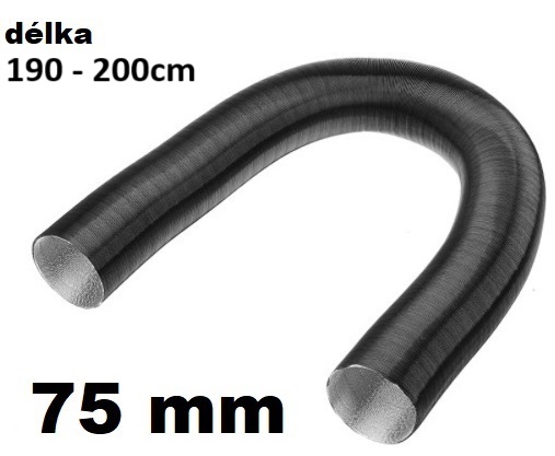 XL-AIRDD Potrubi na rozvod vzduchu 75mm, 190-200cm