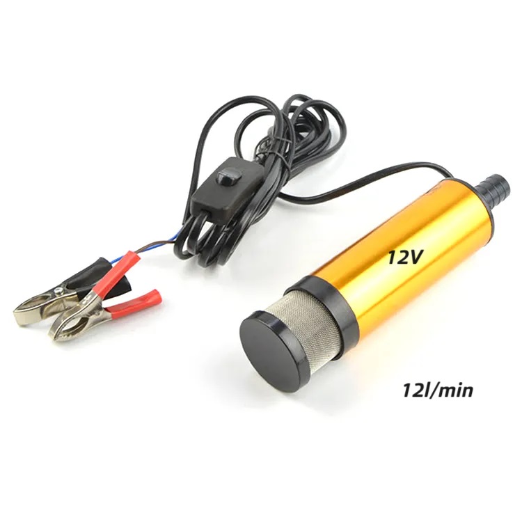 Ponorné čerpadlo 12l/min, s krokosvorkami a vypínačem, včetně filtru 12V