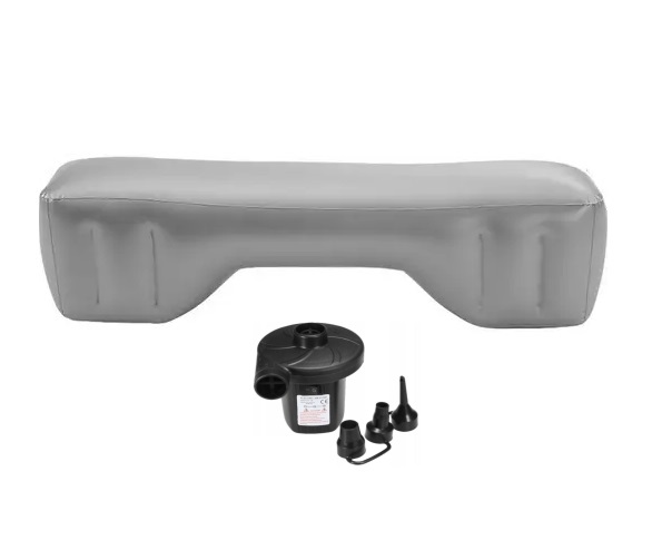 Nafukovací výplň na zadní sedadla automobilů barva šedá s elektrickou pumpou 12V