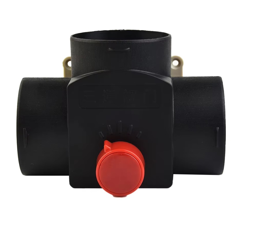 XL-AIRDD Rozdvojka ve tvaru T,  průměr 75mm, nastavitelný směr vzduchu