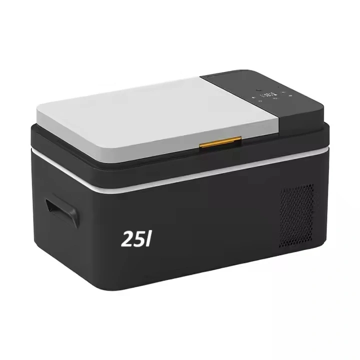 Autochladnička kompresorová, autolednice, objem 25l, napájení 12V, 24V nebo 230V, LCD displej, vnitřní osvětlení
