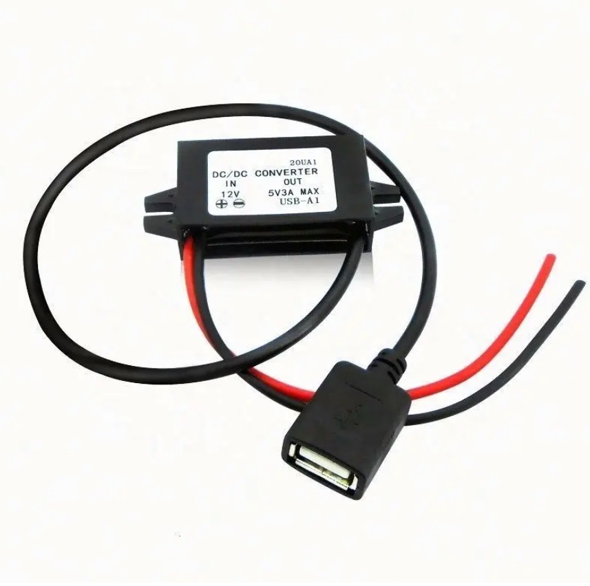 Měnič napětí z 12V a 24V na 5V (3A) 1x USB