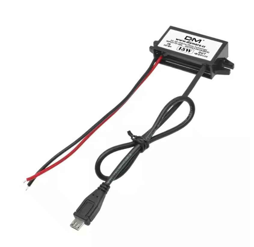 Měnič napětí z 12V a 24V na 5V (3A) 1x USB-micro 