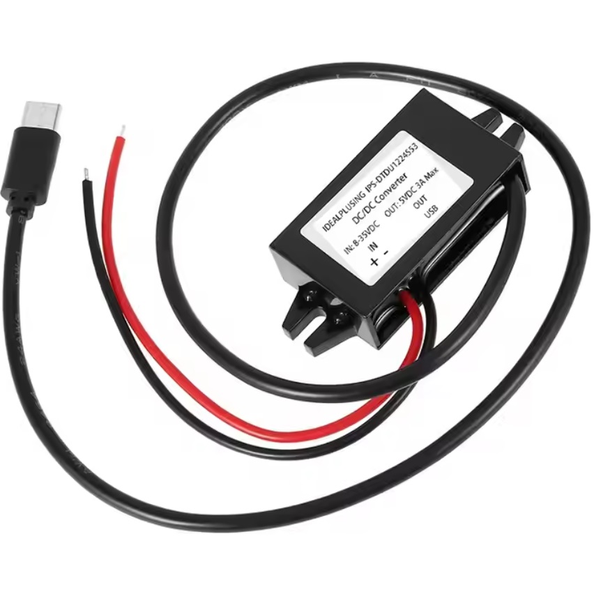 Měnič napětí z 12V a 24V na 5V (3A) 1x USB-C