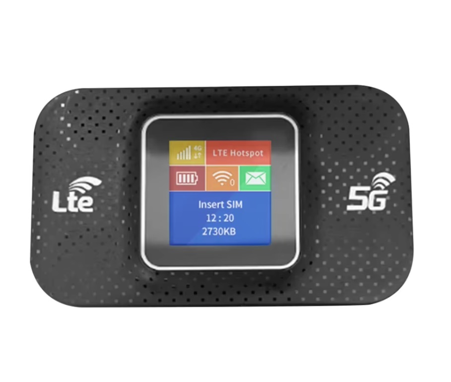 4G LTE Mobilní Wi-Fi modem, hotspot s LCD diplejem pro SIM kartu, rychlost 150Mbps