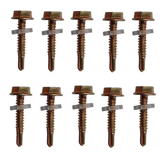 XL-AIRDD Samořezné vruty s plastovou podložkou, 10 kusů 20mm