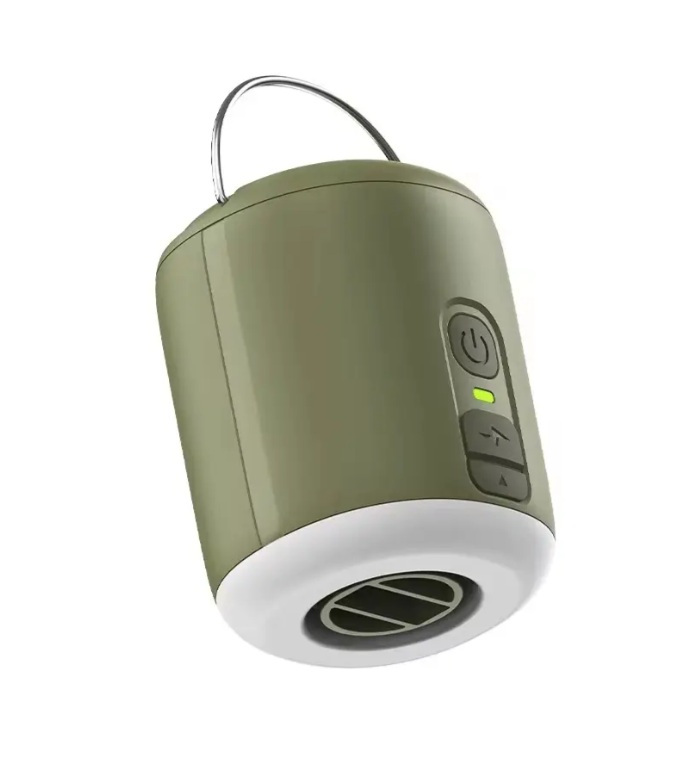 Mini pumpa 180l/min pro nafukování různých předmětů, ruční svítilna s vestavnou baterií 1600 mAh