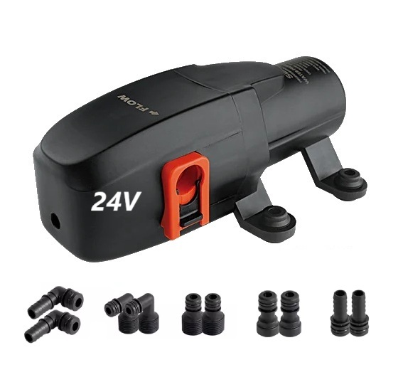 Tlakové membránové čerpadlo 5,6l/min, tlak 40PSI (2,8bar), napájení 24V, Seaflo
