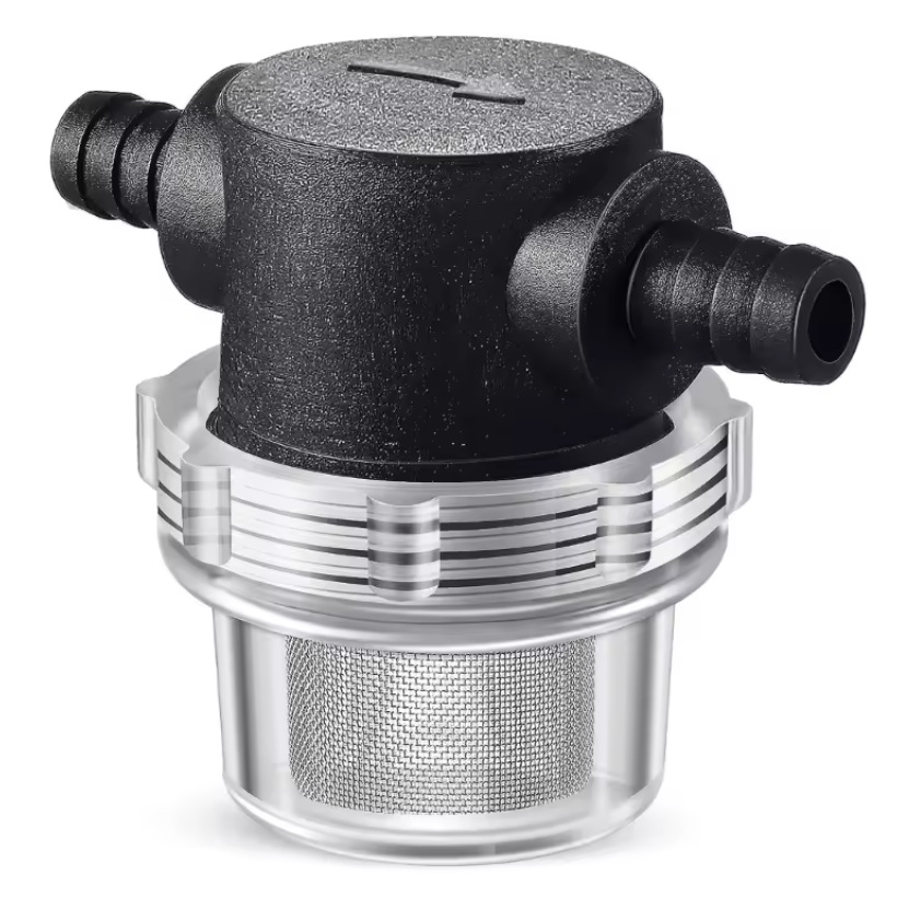 Vodní filtr, hustota filtru 80mesh, připojení hadicový trn 10mm