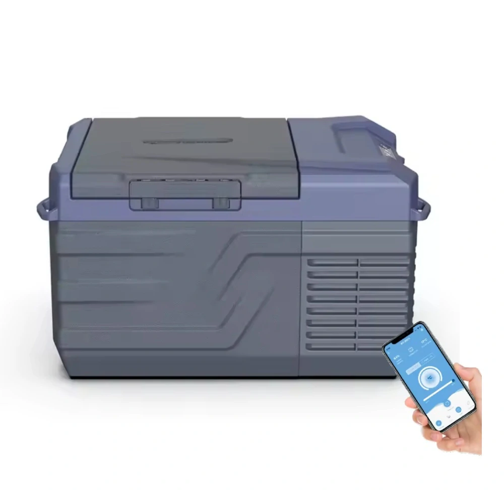 Autochladnička kompresorová, autolednice, objem 9l, napájení 12V, 24V nebo 230V, LCD displej, bluetooth aplikace