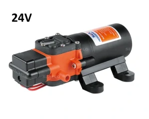 Tlakové membránové čerpadlo 4,3l/min, tlak 40PSI (2,8bar), napájení 24V, Seaflo