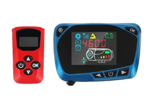 XL-AIRDD Ovládací panel k nezávislému topení barva modrá včetně červeného dálkového ovladače.