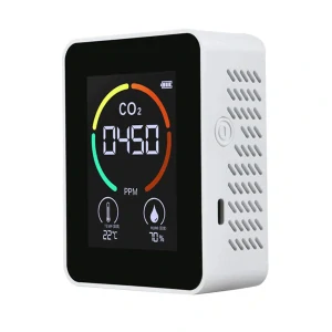 Detektor CO2, připojení USB-C, integrovaná baterie 1200mAh, rozsah měření 400-5000 PPM