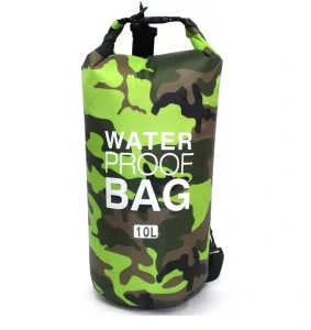 Nepromokavý vak 10 litrů, zelený