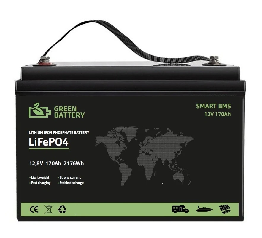 Baterie LiFePO4 12,8V 170Ah, 2176Wh, Lithium-železo-fosfátová baterie, BMS 