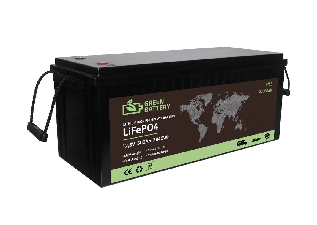 Baterie LiFePO4 12,8V 300Ah, 3840Wh, BMS, Lithium-železo-fosfátová baterie, stálý vybíjecí proud 200A (400A 3sec.)