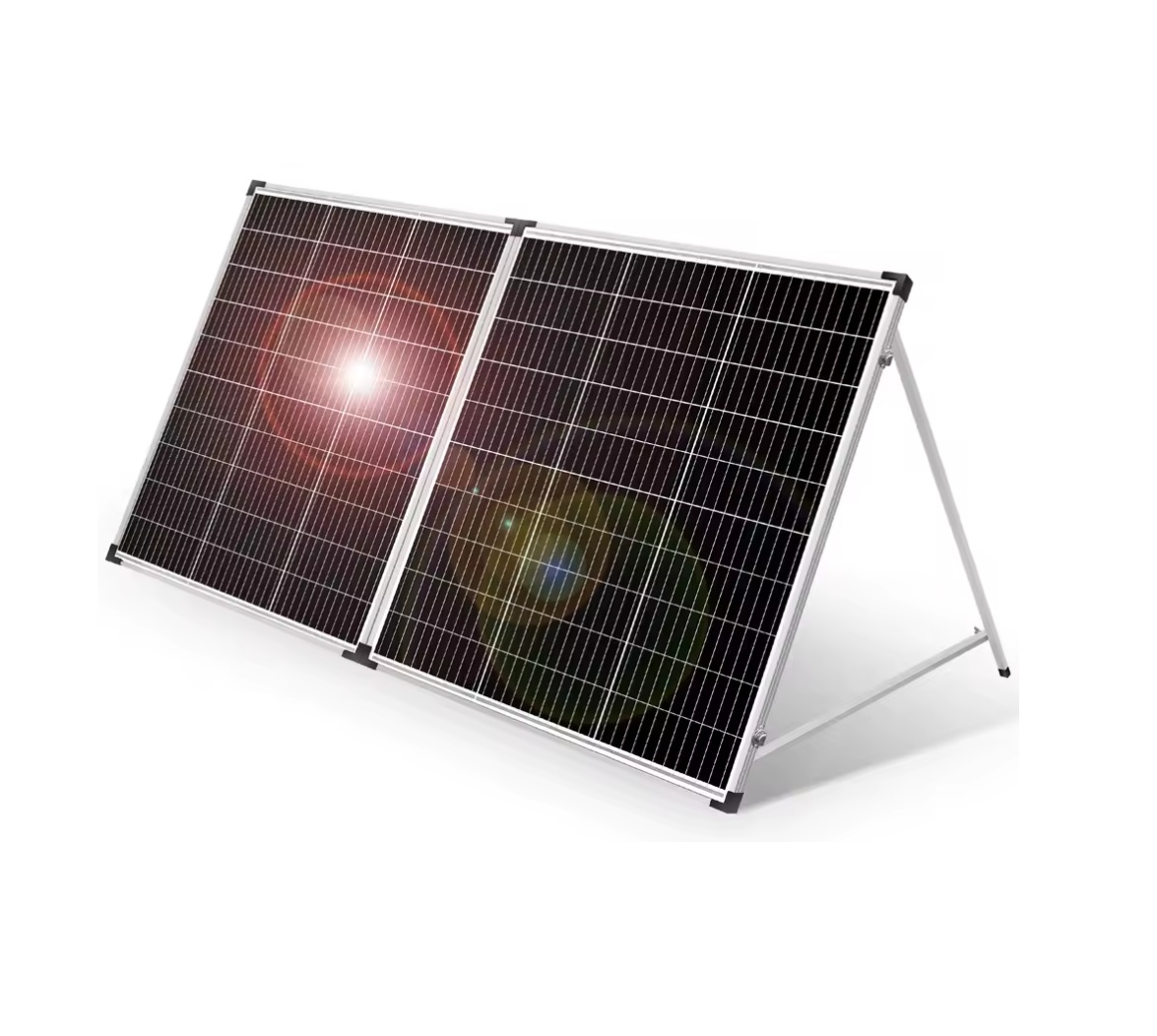 Přenosný solární panel v hliníkovém rámu 200Wp, 11A, skládací solární panel