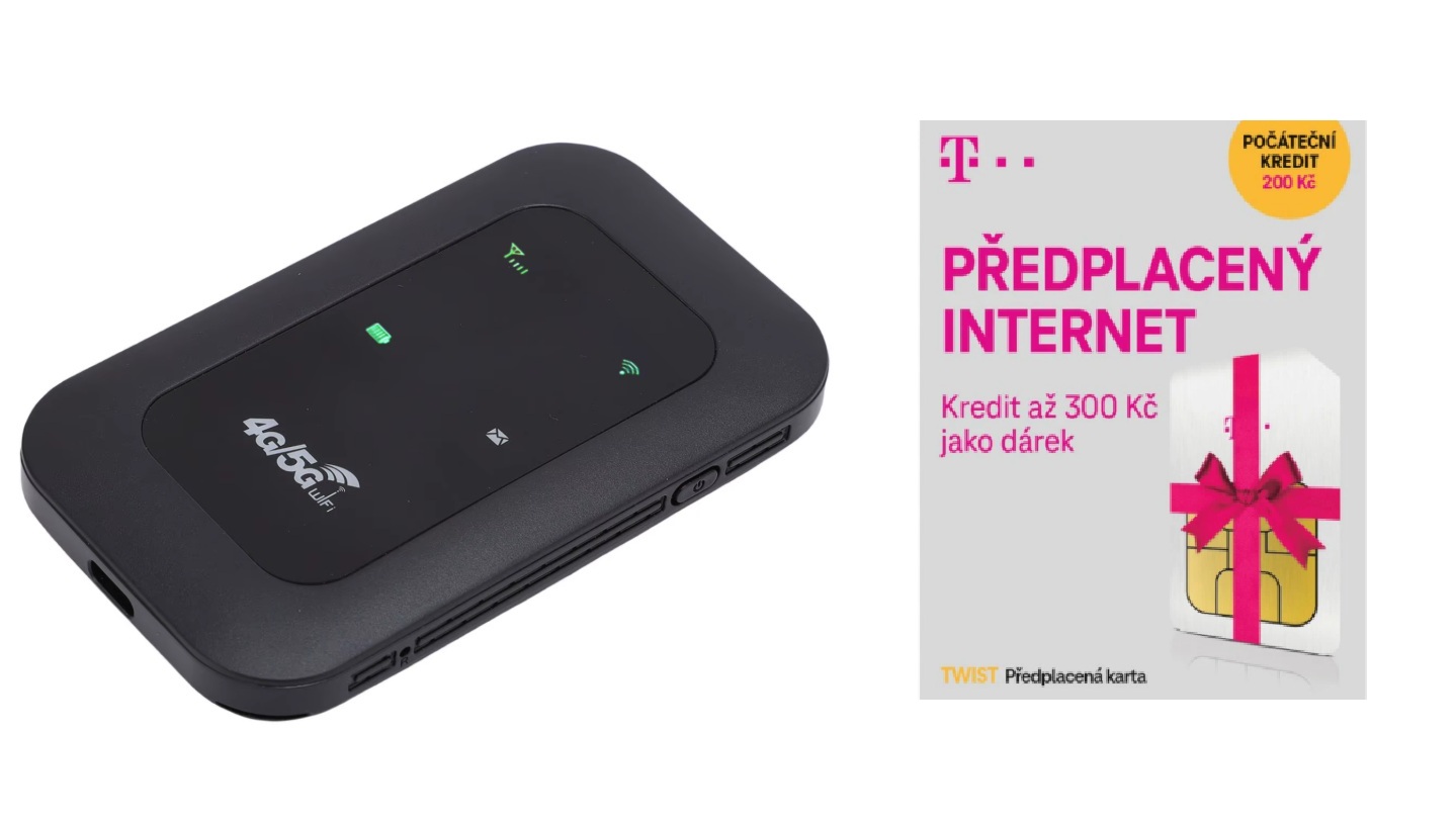 4G LTE Mobilní Wi-Fi modem, hotspot pro SIM kartu, rychlost 150Mbps, včetně SIM karty