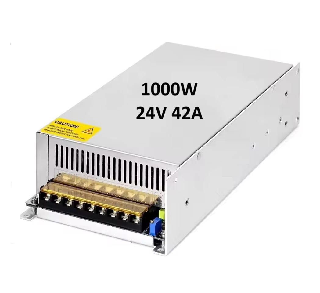Transformátor elektronický, 24V, 42A, 1000W, převaděč napětí z 240V na 24V aktivní chlazení ventilátorem
