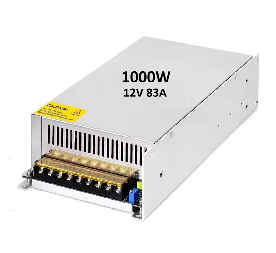 Transformátor elektronický, 12V, 83A, 1000W, převaděč napětí z 240V na 12V aktivní chlazení ventilátorem