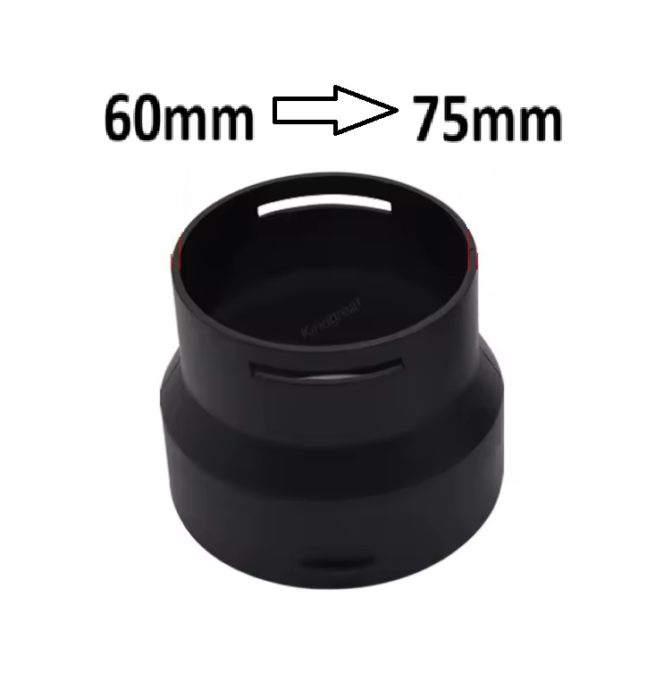 XL-AIRDD Redukce na nasávání vzduchu ze 60mm na 75mm pro topení 2kW