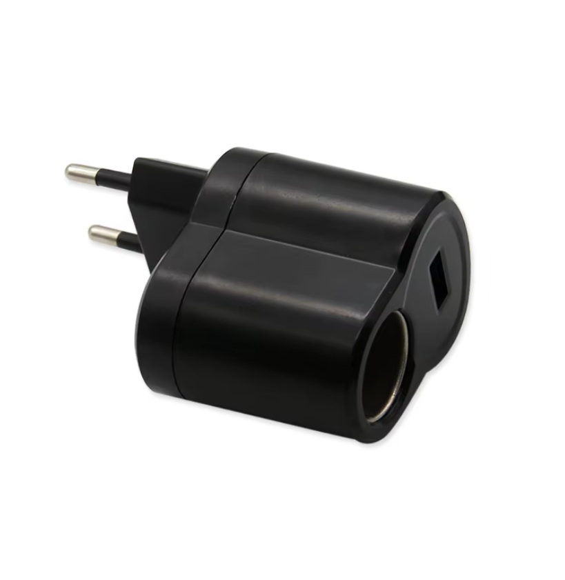 Nabíječka s autozásuvkou 12V, měnič z 230V na 12V (0,5A), USB nabíječka 5V 1A