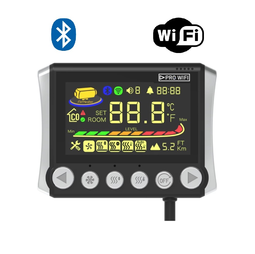 XL-AIRDD Wifi Ovládací panel  k nezávislému topení s možnost ovládání prostřednictvím bluetooth i wifi
