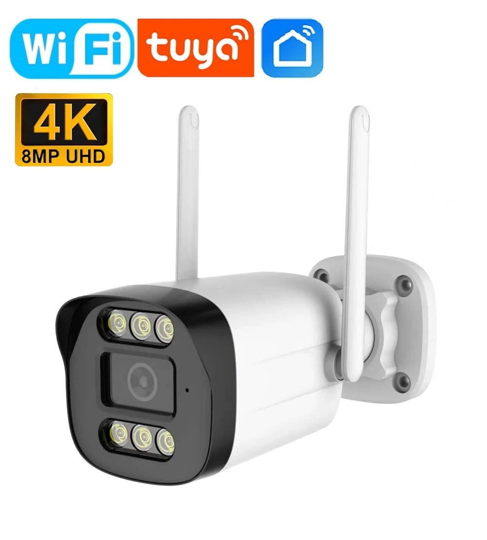 Tuya 8MP 4K Venkovní WiFi Kamera – Smart Life Zabezpečení s Nočním Viděním