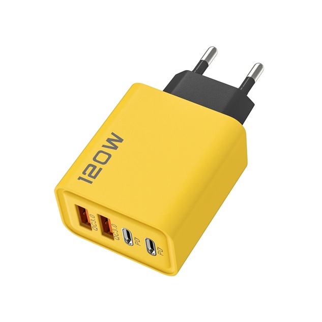 Rychlonabíječka pro různá zařízení USB-C PD120W 2x USB-C a 2x USB-A