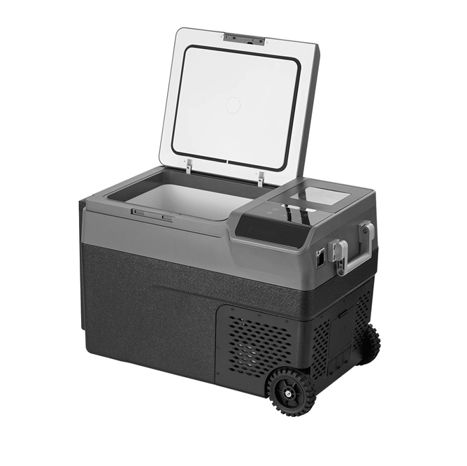 Autochladnička kompresorová s výrobníkem ledu, autolednice, objem 35l, napájení 12V, 24V nebo 230V, LCD displej, výrobník ledu