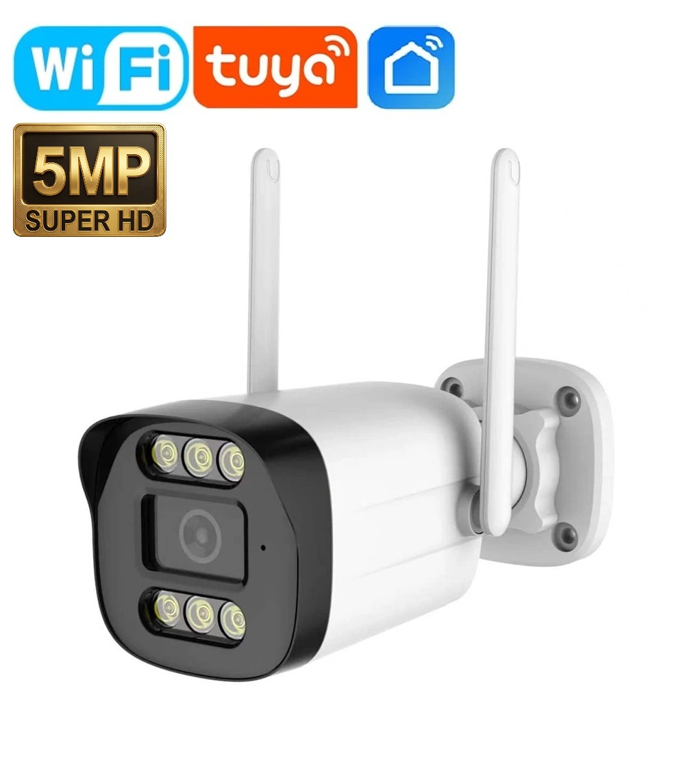 Tuya 5MP ULTRA HD Venkovní WiFi Kamera – Smart Life Zabezpečení s Nočním Viděním