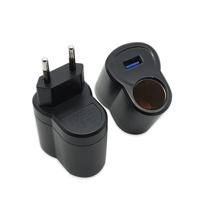Síťový adaptér pro použití USB autonabíječky v domácnosti 230V