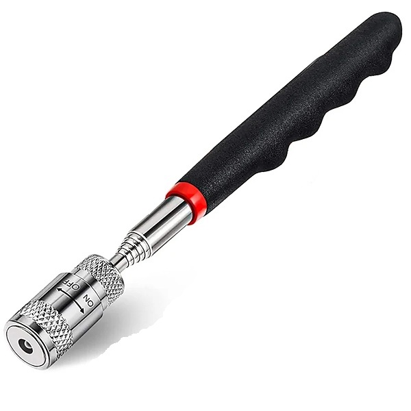 Teleskopický magnet s LED světlem 80 cm vysoce výkonný magnetický podavač s LED diodou pro automechaniky