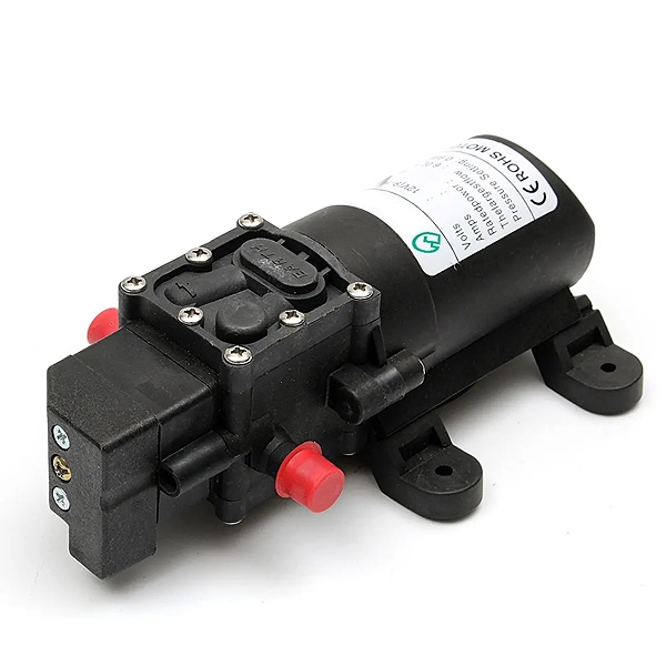 Tlakové membránové čerpadlo 6l/min, tlak 130PSI (9bar), napájení 12V