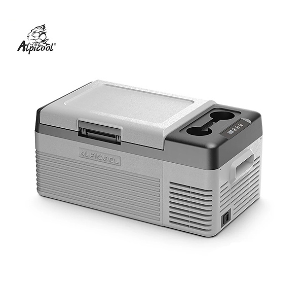 Autochladnička kompresorová Alpicool, autolednice, objem 15l, napájení 12V, 24V nebo 230V, LCD displej, bluetooth aplikace