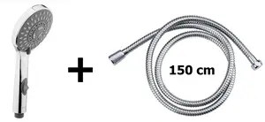Set sprchová hlavice s vypínáním vody + sprchová hadice 150 cm