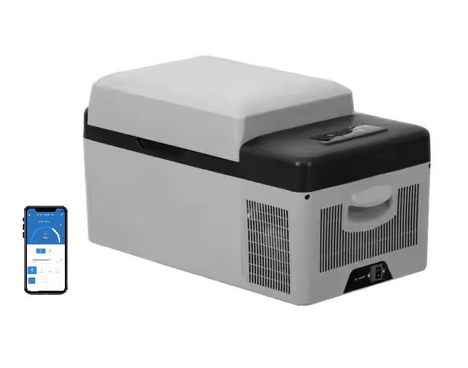 Autochladnička kompresorová, autolednice, objem 20l, napájení 12V, 24V nebo 230V, LCD displej, bluetooth aplikace