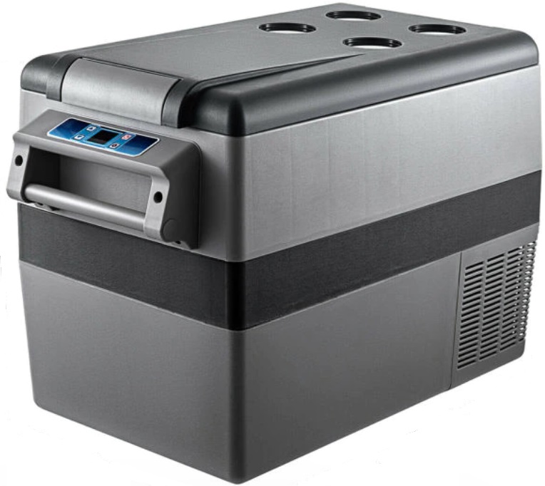 Autochladnička kompresorová, autolednice, objem 45l, napájení 12V, 24V nebo 230V, LCD displej, bluetooth aplikace