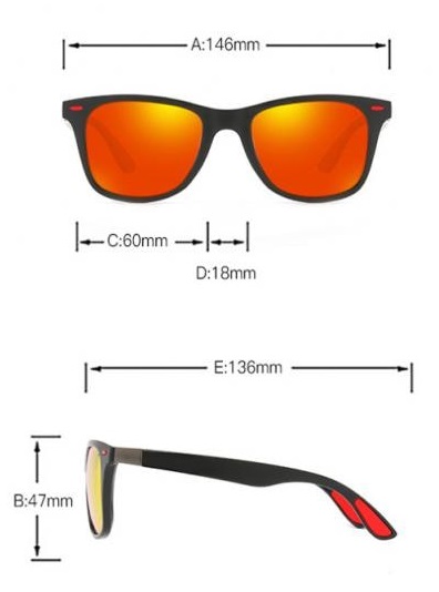 Sluneční brýle polarizační, obroučky šedo-černé, černá skla