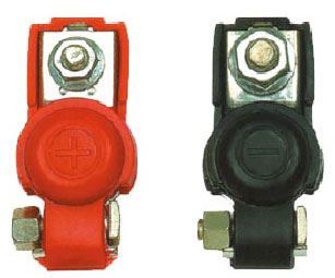 Svorky na baterie 12V nebo 24V konektor autobaterie, pár - plus a minus